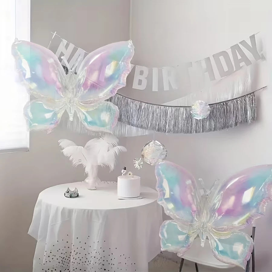 2pcs Gradient Butterfly Foil Balloons – Party & Wedding Decor Foil Party Balloons Babs