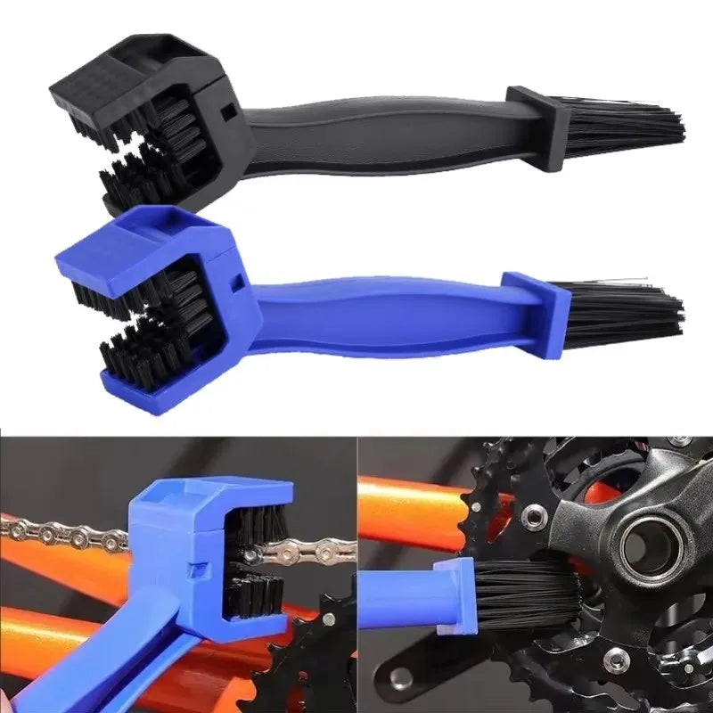 Portable Bike & Motorcycle Chain Cleaner Brush Tool Chain Cleaning Brush Babs