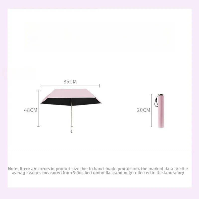 Ultra Light 3-Fold UV Umbrella UPF 50+ – Sun & Rain Protection Folding UV Umbrella Babs