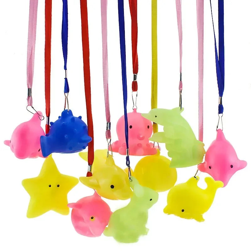 30pcs LED Blinking Party Necklaces – Fish Star Dolphin Pendants LED Party Necklace Babs