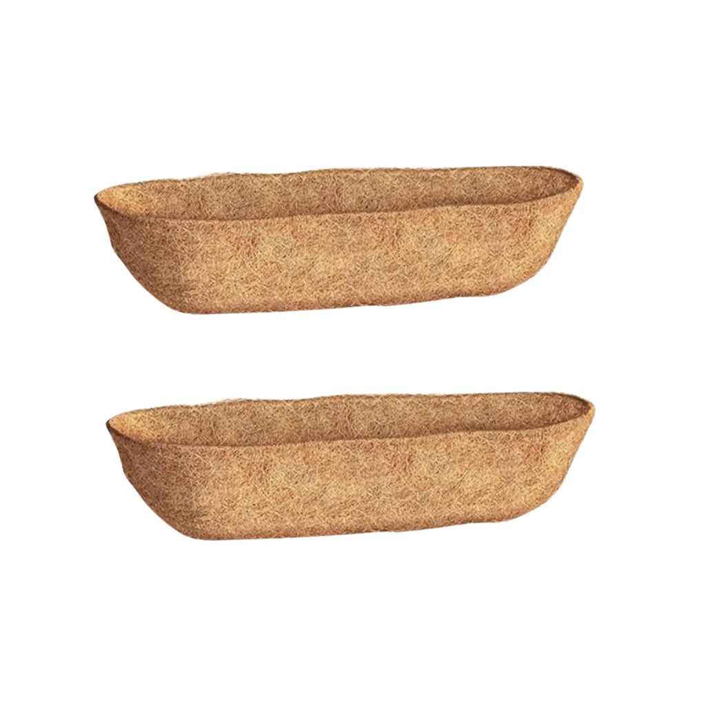 2-Pack Coconut Coir Hanging Basket Liners | Breathable Plant Pots Hanging Basket Liner Babs yellow One Size