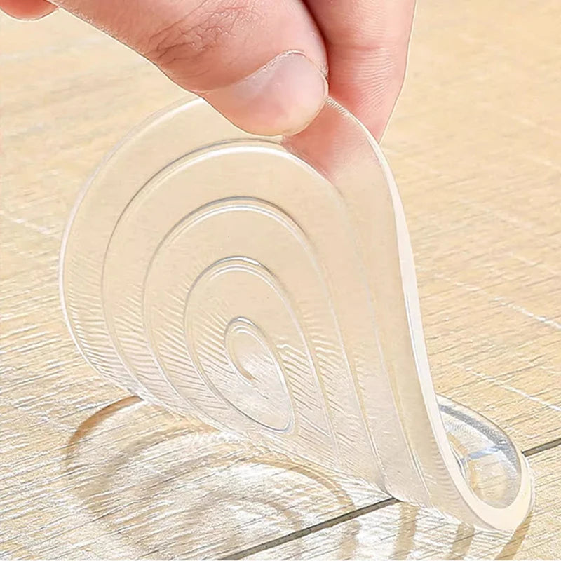 4pcs Silicone Anti-Vibration Non-Slip Pads – Self-Adhesive Furniture Furniture Non-Slip Pads Babs