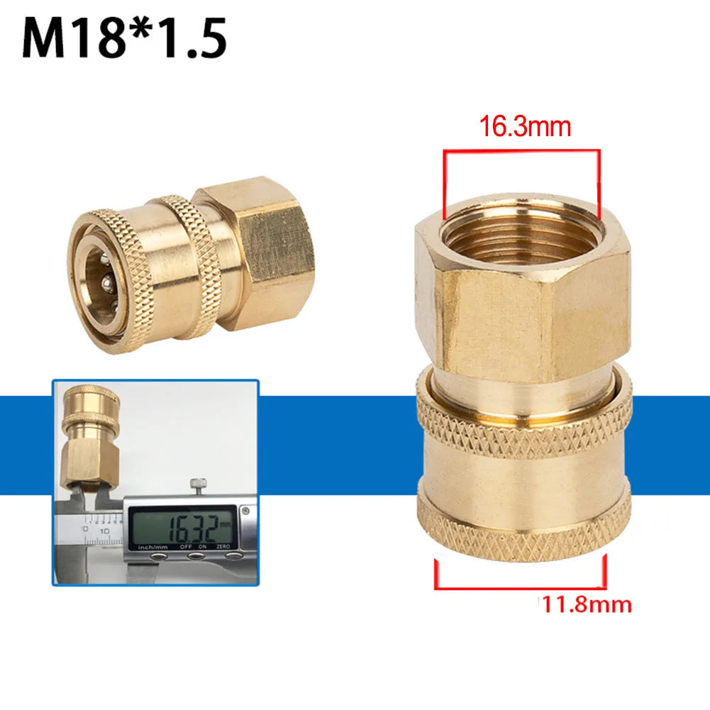 1/4" Quick Release Pressure Washer Connector Coupler Fitting Hose Coupler Fitting Babs 7