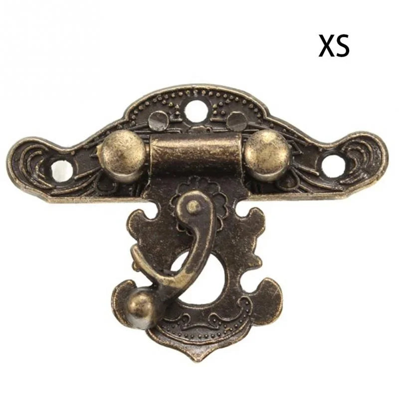 5pcs Antique Bronze Decorative Latch Hasp Lock for Wooden Jewelry Box Decorative Latch Hasp Babs XS 5pcs