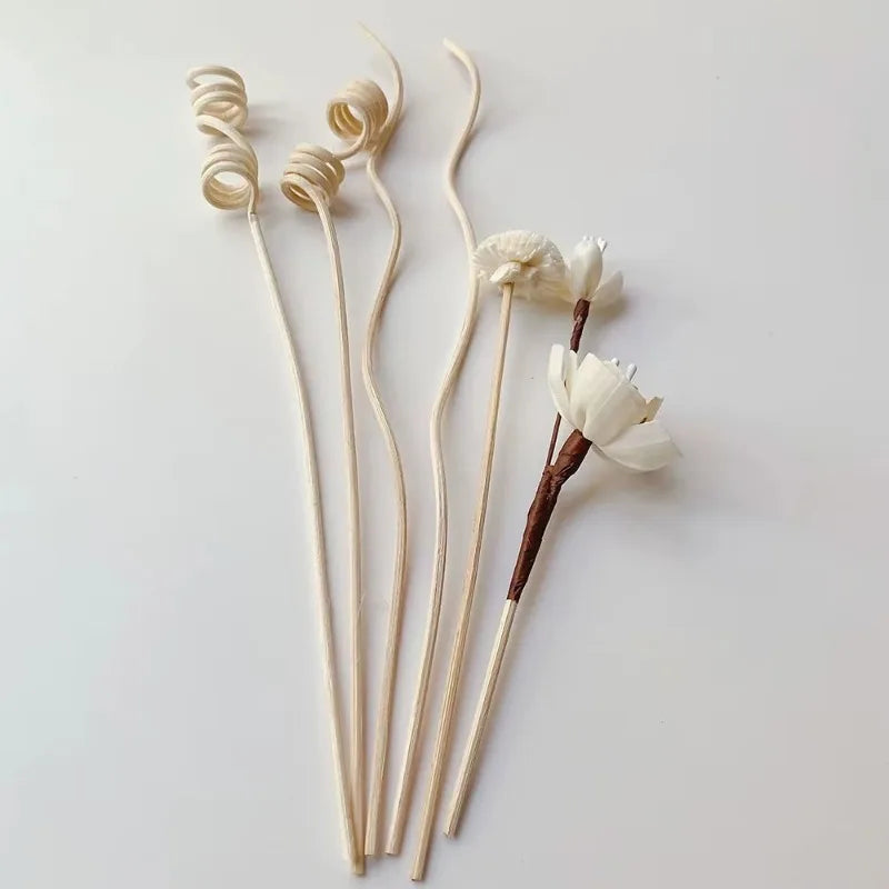 Flower Rattan Aromatherapy Diffuser Sticks 5/6 Pcs Home Decor Reed Diffuser Sticks Babs