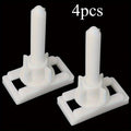 4pcs Universal Toilet Seat Fixing Bolts, Screws & Cover Plates Toilet Seat Hardware Babs 4pcs
