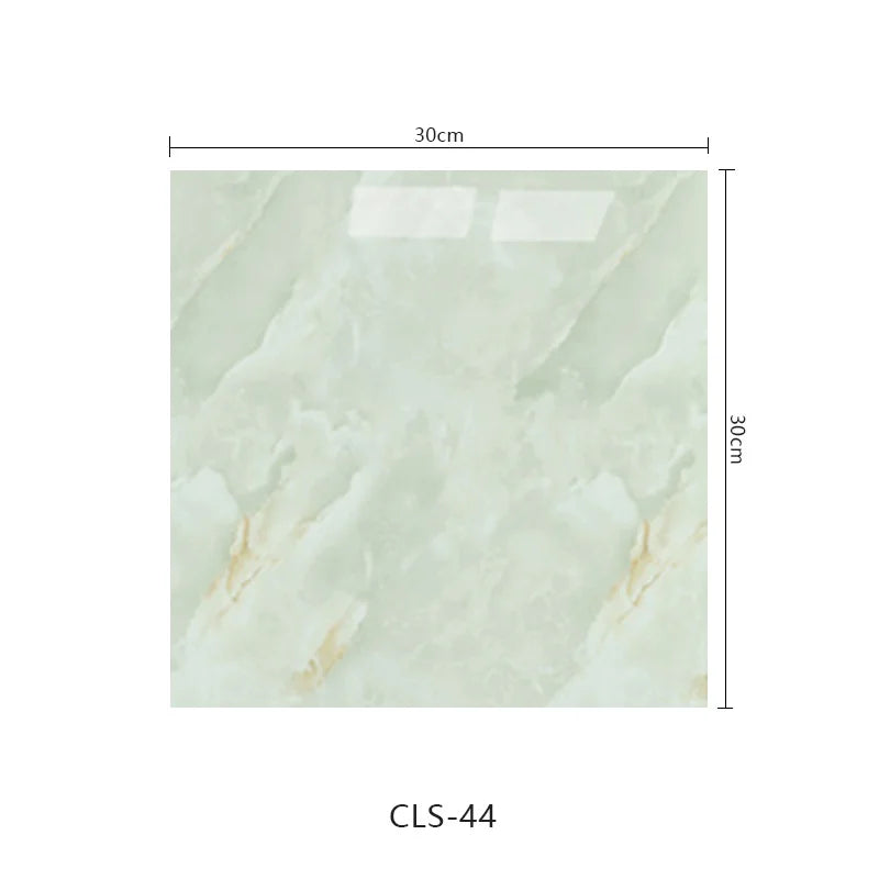 10pcs Self-Adhesive Marble PVC Tile Wall Stickers 30×30cm