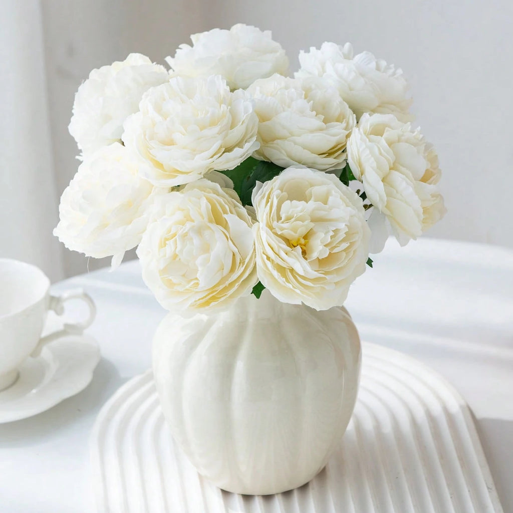 Silk Peony Artificial Flowers for Wedding & Home Décor 5/10 Pcs Artificial Silk Flowers Babs