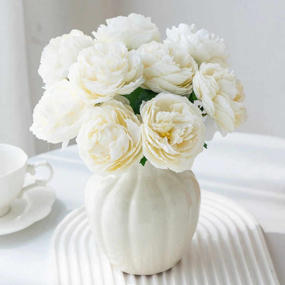 Silk Peony Artificial Flowers for Wedding & Home Décor 5/10 Pcs Artificial Silk Flowers Babs