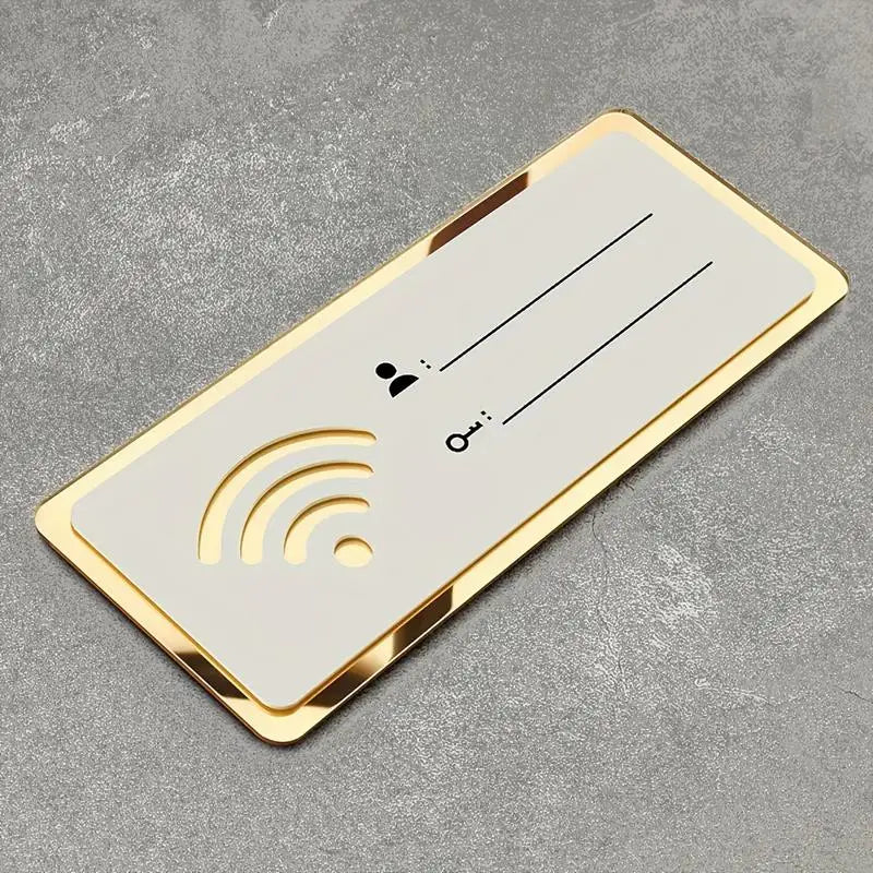 Acrylic WiFi Sign Wall Decor – Home Office & Living Room Acrylic Wall Sign Babs