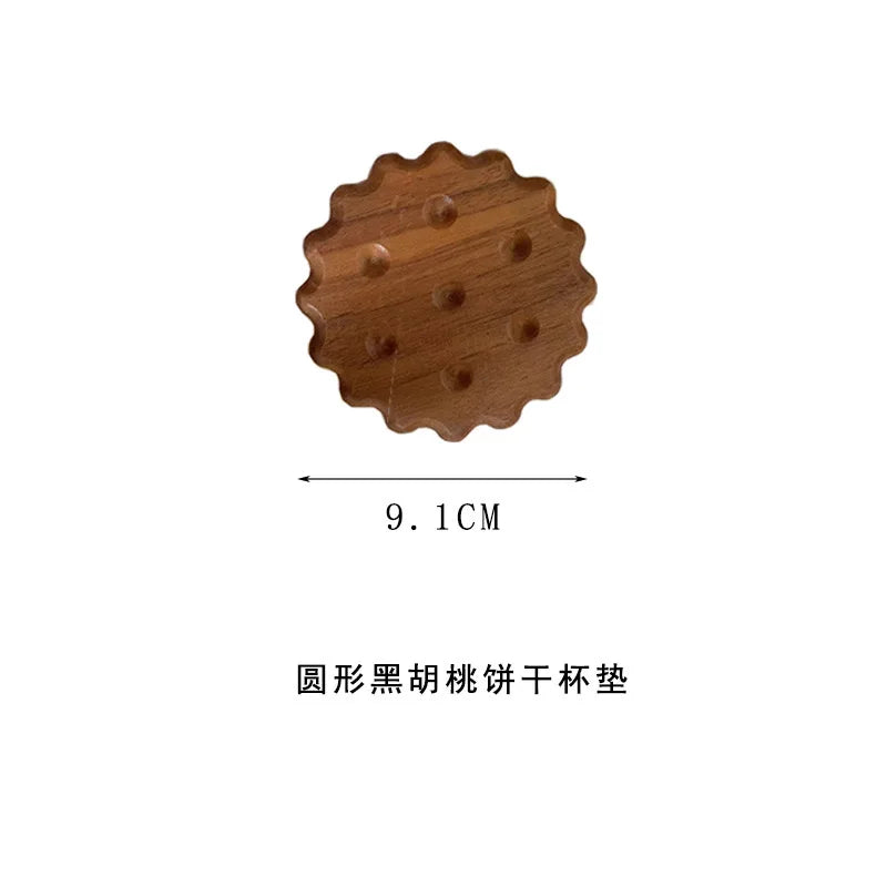 Cute Cookie Biscuit Shape Acrylic Coaster | Fun Gift Idea Novelty Drink Coaster Babs A1