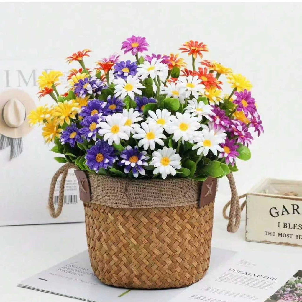 Artificial Silk Daisy Flowers for Wedding & Home Decor 1/5pcs Artificial Silk Flowers Babs