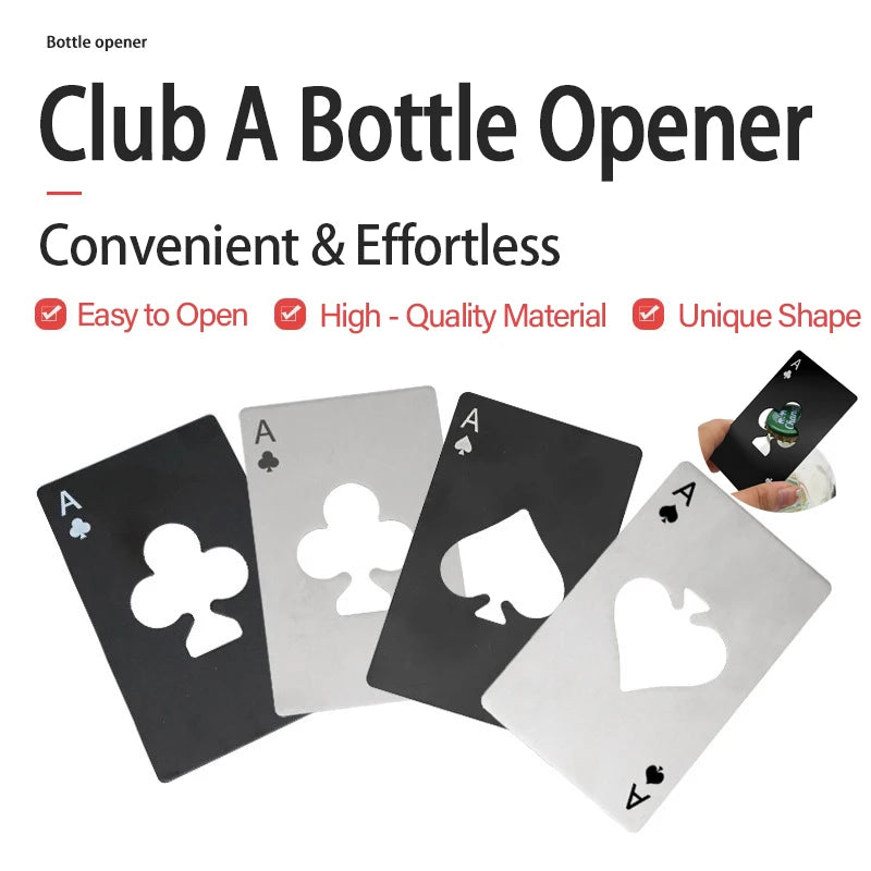 Poker Card Stainless Steel Bottle Opener – Pocket Multitool Bottle Opener Babs
