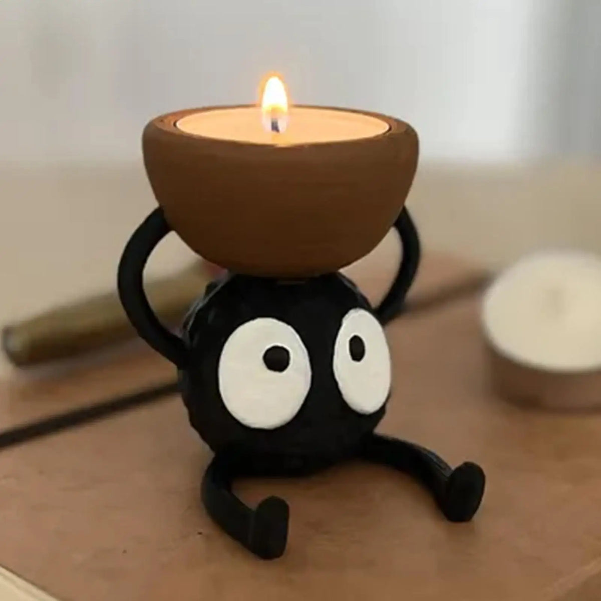 3D Printed Briquette Tea Light Candle Holder – Cute Home Decor Tea Light Holder Babs