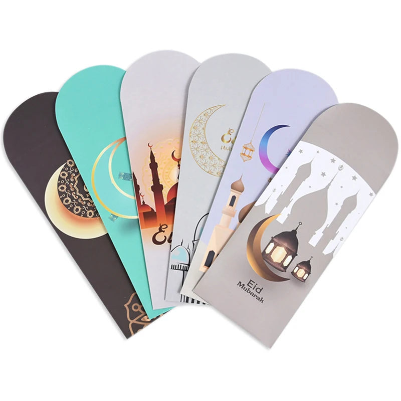 6-Piece Eid Mubarak Cash Envelopes & Money Gift Bag Set Gift Envelopes Set Babs