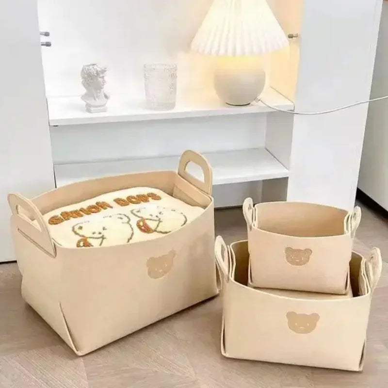 Foldable Felt Storage Basket – Car, Toy & Home Organizer Foldable Storage Basket Babs