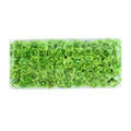 144pcs Mini 2cm Paper Rose Heads – Wedding & DIY Decor Artificial Flower Heads Babs green