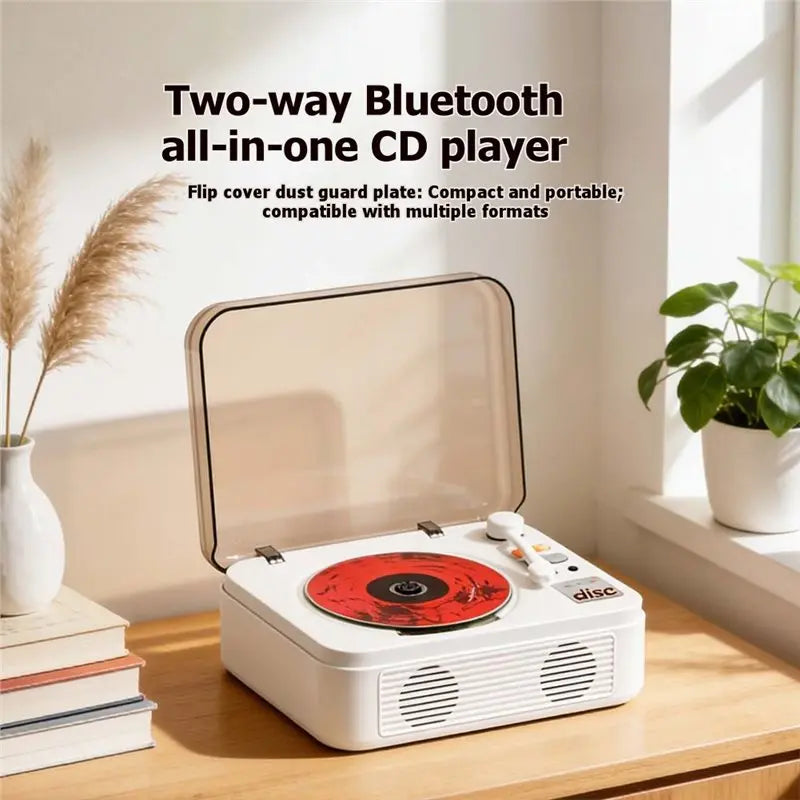 Retro CD Player Sound Box – Bluetooth 5.1, USB & Remote Retro CD Player Babs