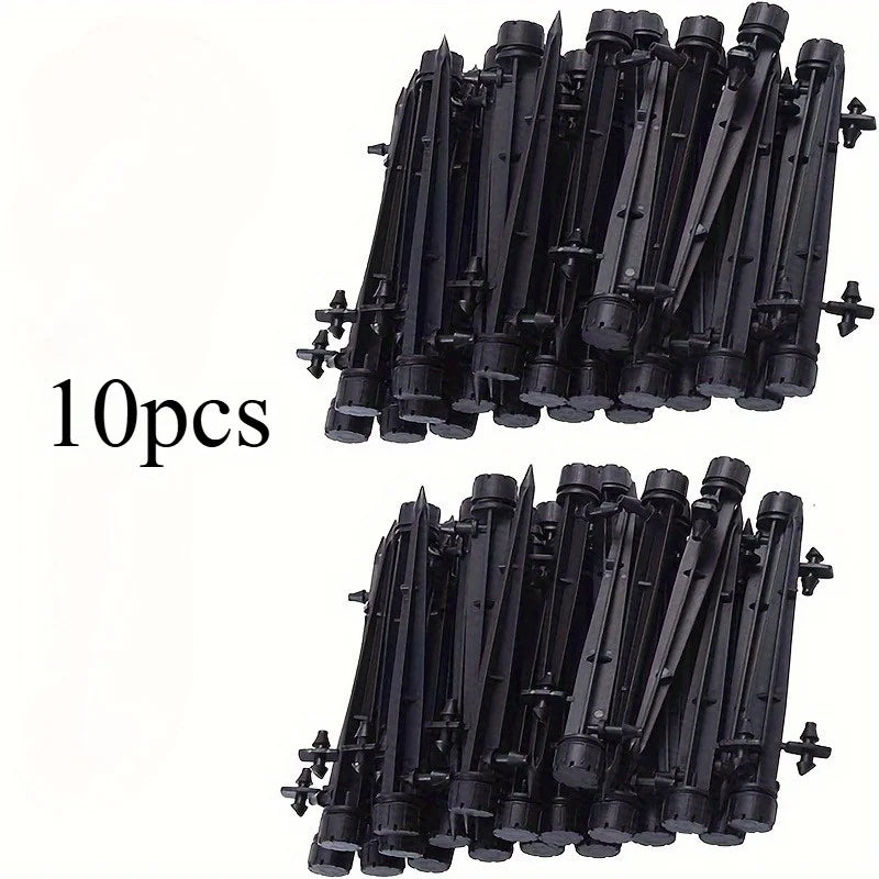 Adjustable 360° Drip Emitters on Stake – Garden Irrigation Drip Irrigation Emitters Babs Black