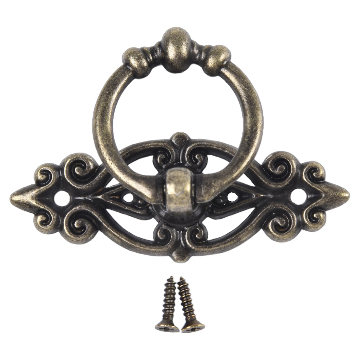 Antique Zinc Alloy Drawer Pull Ring Cabinet Handle – Retro Cabinet Drawer Pull Babs Green Bronze