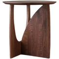 Round Solid Wood Coffee Table | Modern Minimalist Side Table Round Coffee Table Babs Walnut Color