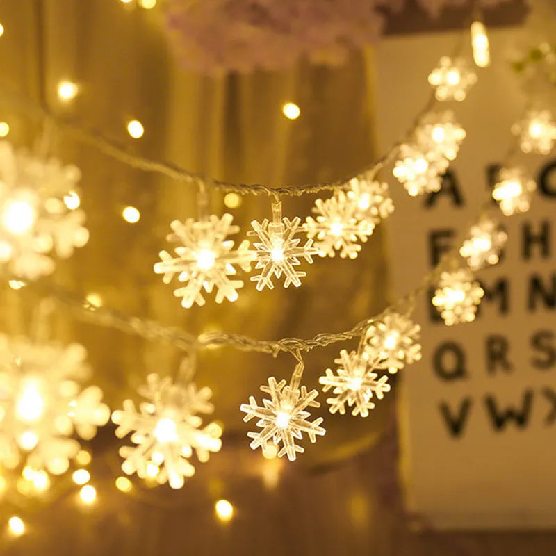 Snowflake LED Christmas Garland Light – USB & Battery Powered LED Christmas Garland Babs