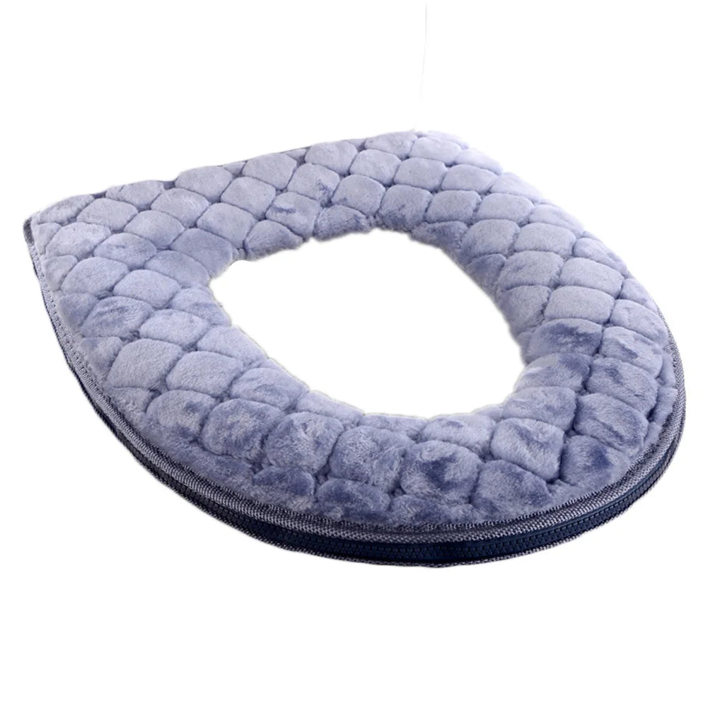 Soft Plush Toilet Seat Cover – Warm Washable O-Shape Cushion Toilet Seat Cover Babs G