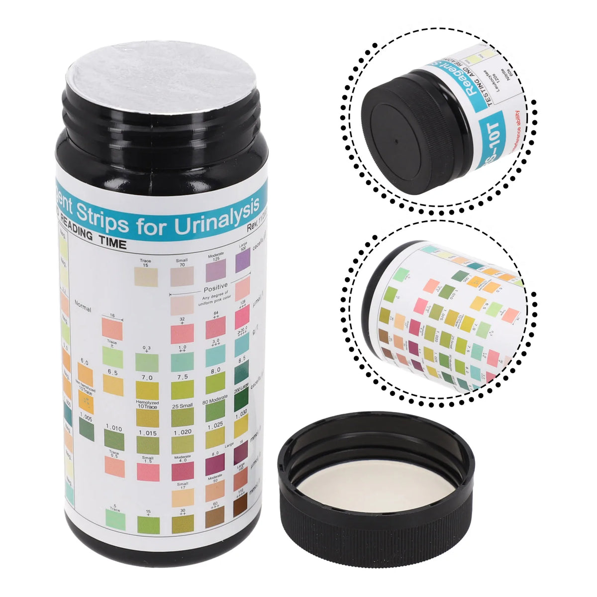 100-Strip URS-10T Urine Test Strips – 10 Parameters | HpLive Urinalysis Test Strips Babs