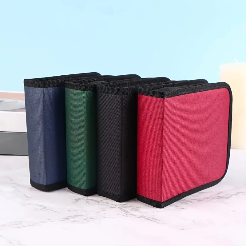 Zipper CD/DVD Storage Case – Holds 40 Discs | Portable Binder Disc Storage Case Babs