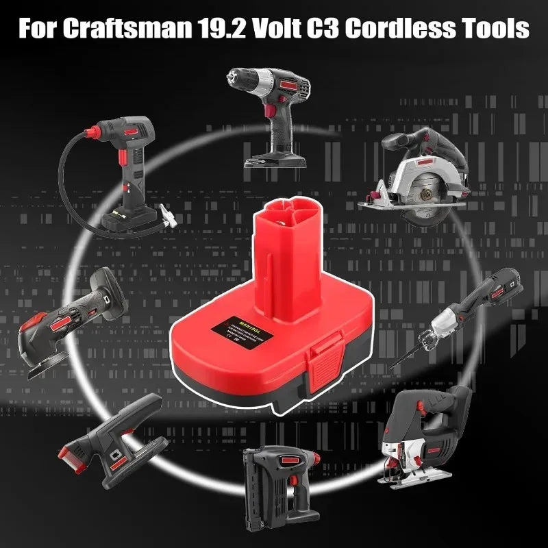 MAN18GL Battery Adapter: Craftsman 20V to 19.2V C3 Tools Battery Adapter Babs