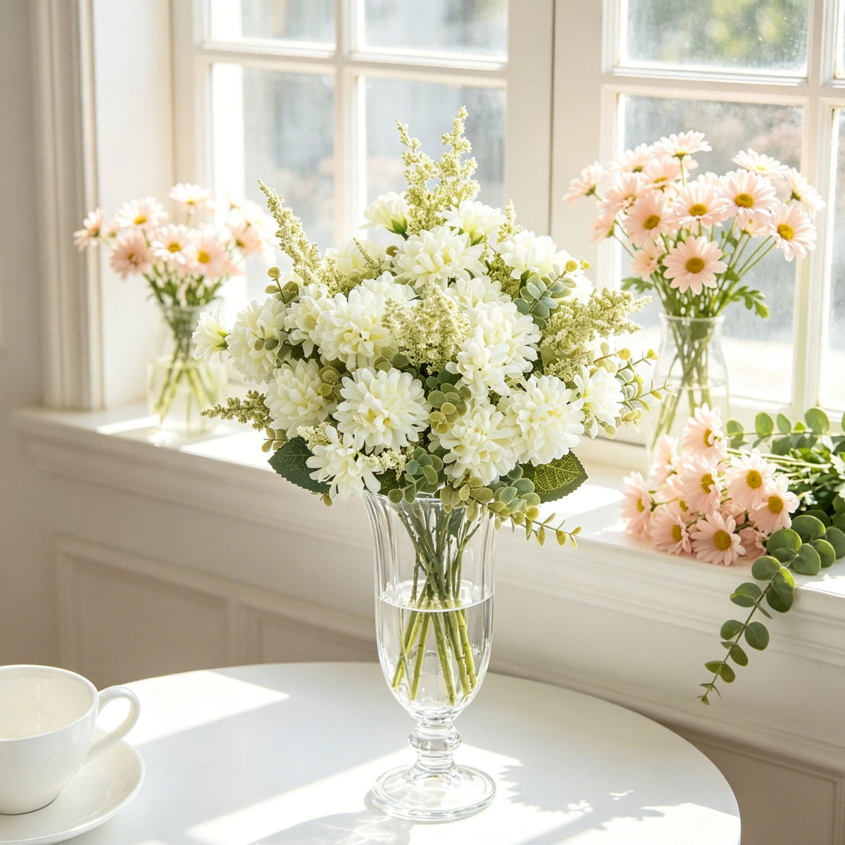 Silk Chrysanthemum Artificial Flowers – Wedding & Home Décor Artificial Flowers Babs