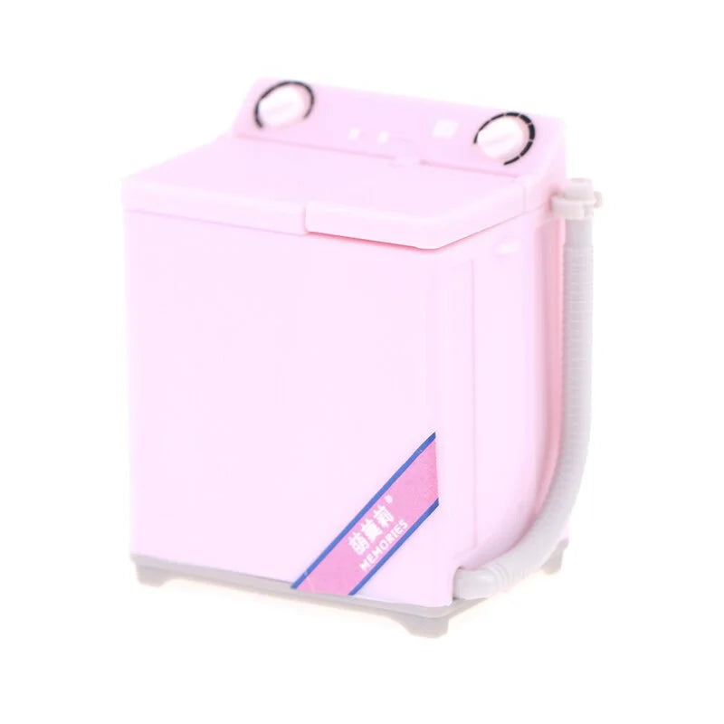 Dollhouse Miniature Washing Machine Model – ABS Doll Furniture Dollhouse Miniature Furniture Babs Pink