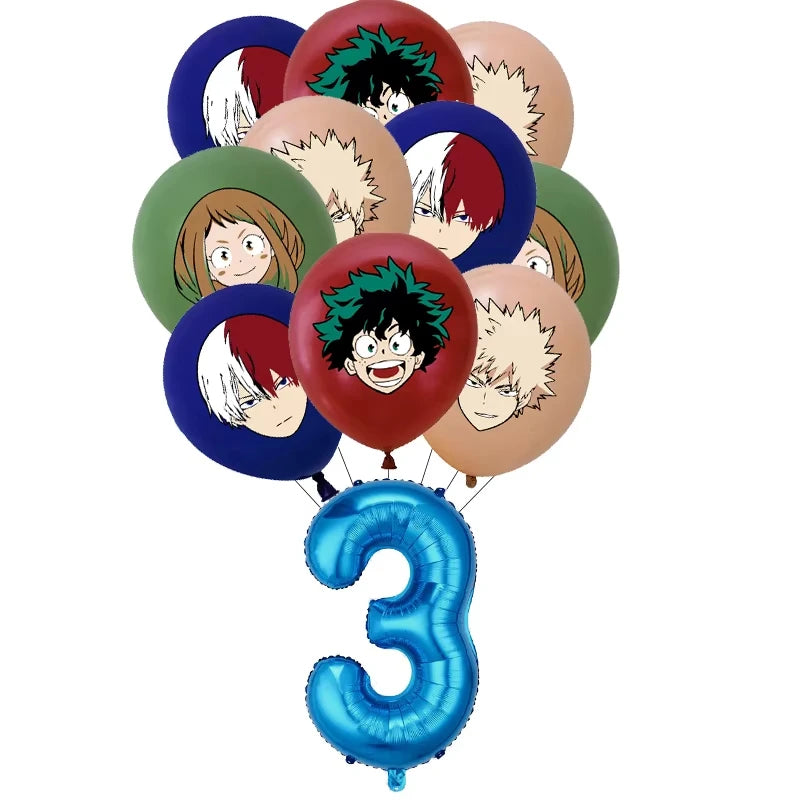 My Hero Academia Birthday Party Tableware & Decoration Kit Party Tableware Kit Babs Balloon set-3