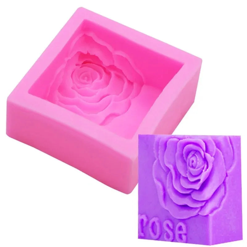 3D Rose Silicone Mold for Soap, Candle & Polymer Clay DIY Silicone Craft Mold Babs