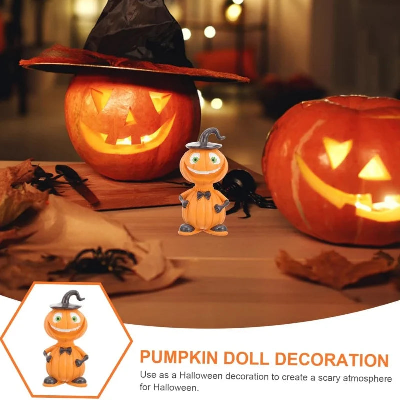 Halloween Resin Pumpkin Statue – Garden & Tabletop Ornament Halloween Resin Statue Babs