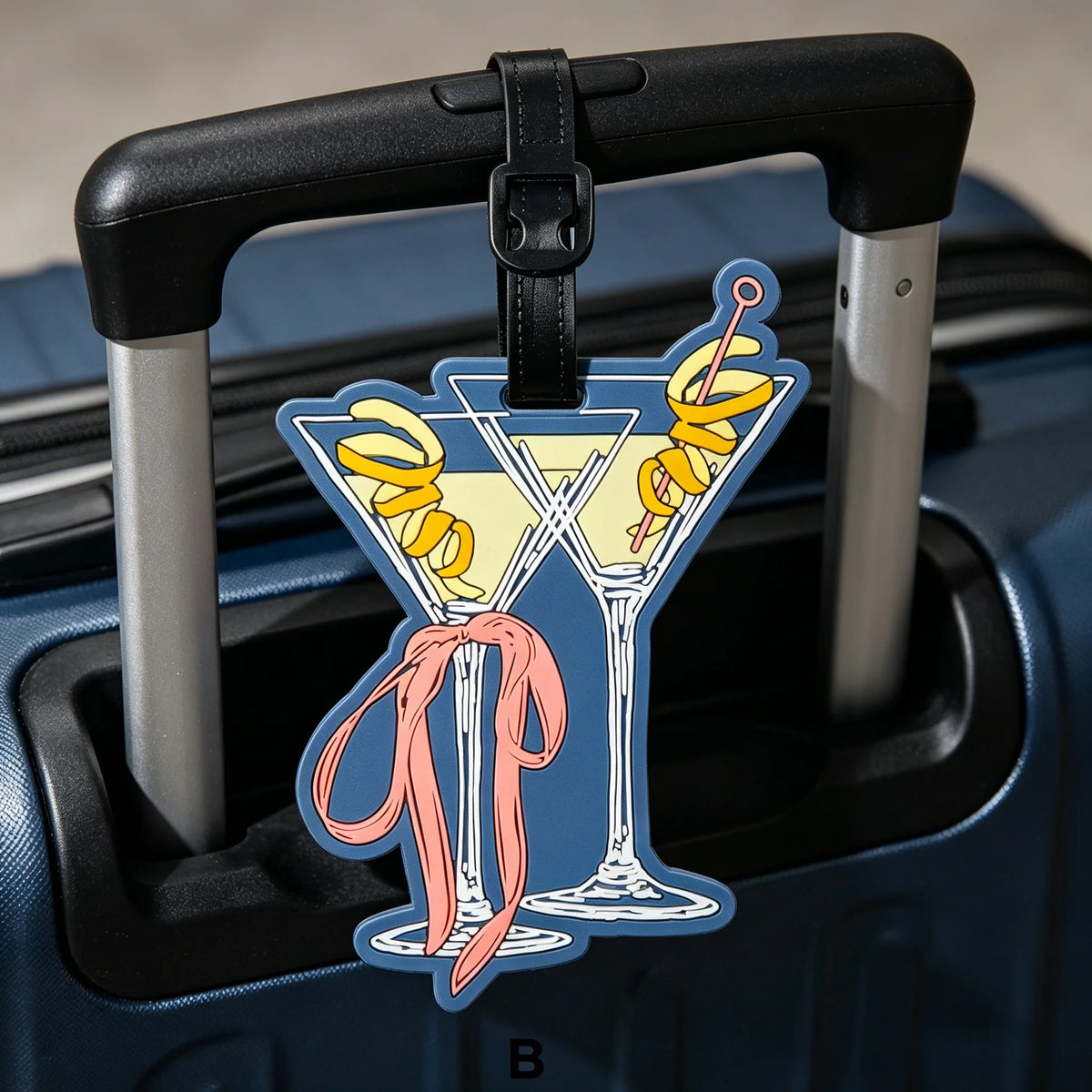 Cute Summer Beach Luggage Tags for Women & Men w/ Loop Luggage Tags Babs