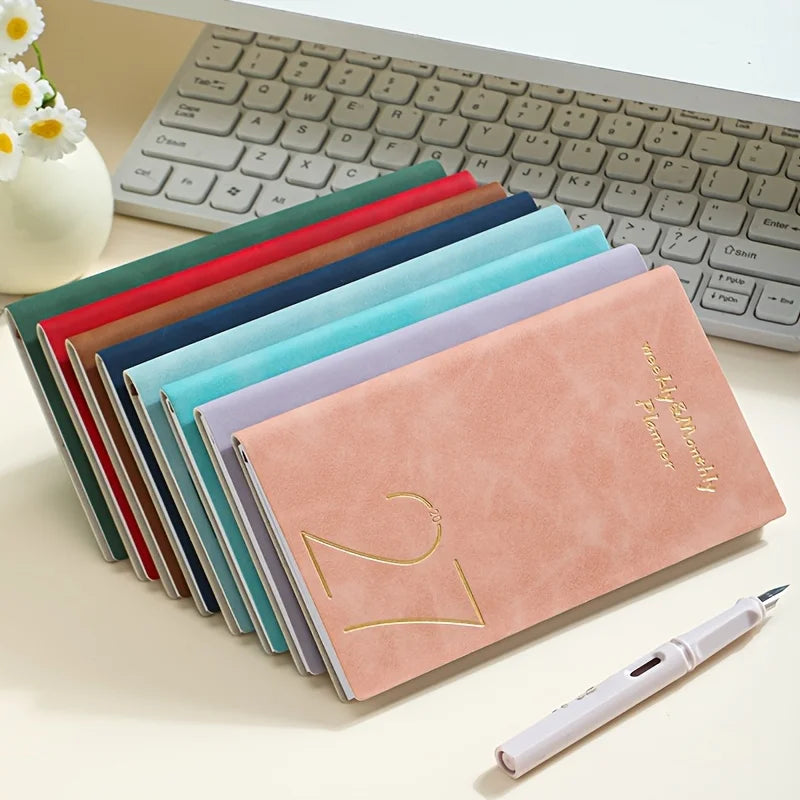 2027 Weekly Planner – Waterproof PU Leather Pocket Notebook Weekly Planner Notebook Babs