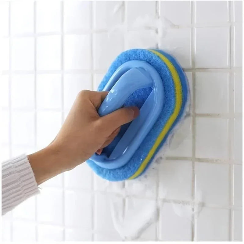Sponge Scrub Brush with Handle – Bathtub, Tile & Kitchen Sponge Scrub Brush Babs