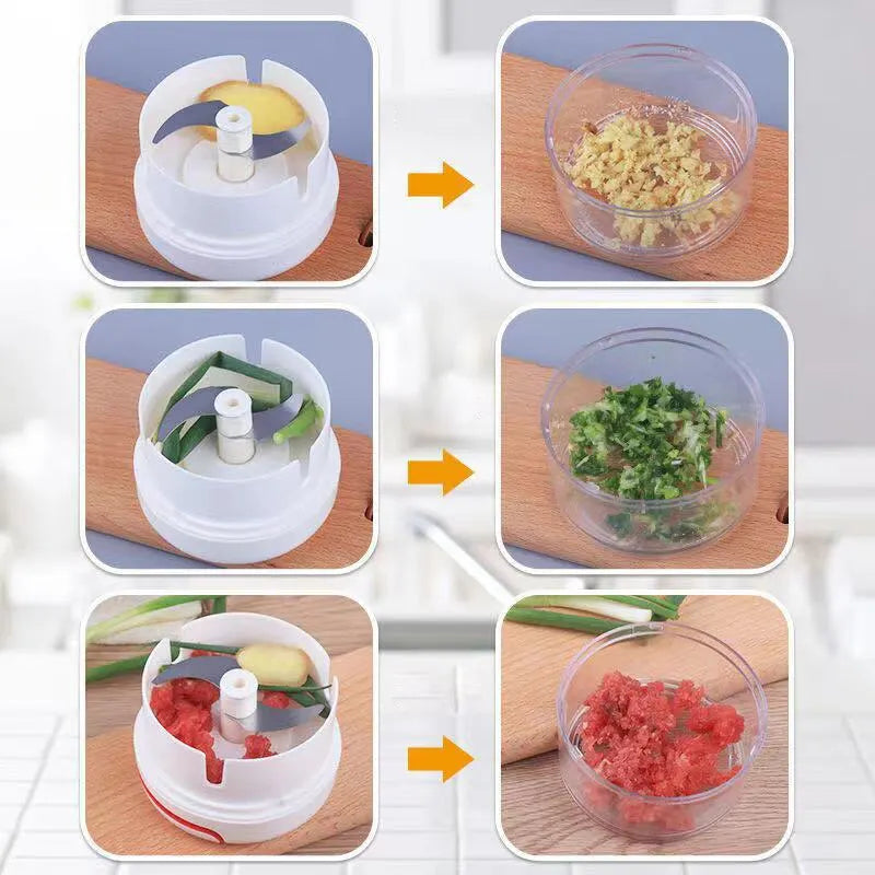 Manual Garlic Mincer & Herb Grinder – Multifunctional Kitchen Tool Garlic Mincer Grinder Babs