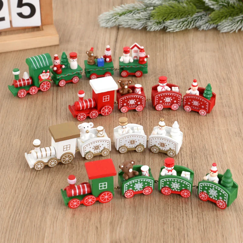 Christmas Wooden Train Ornament – Xmas Decor & Kids Gift Christmas Ornament Babs