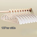 10-Pack Wide Shoulder Non-Slip Clothes Hangers | Space Saving Clothes Hangers Babs 10Pcs wide