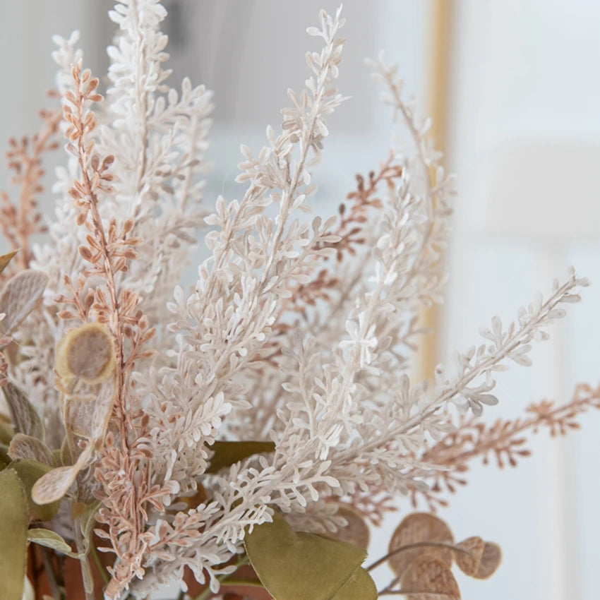 Artificial Lavender Wheat Bouquet – Faux Flower Home Decor Artificial Flower Bouquet Babs