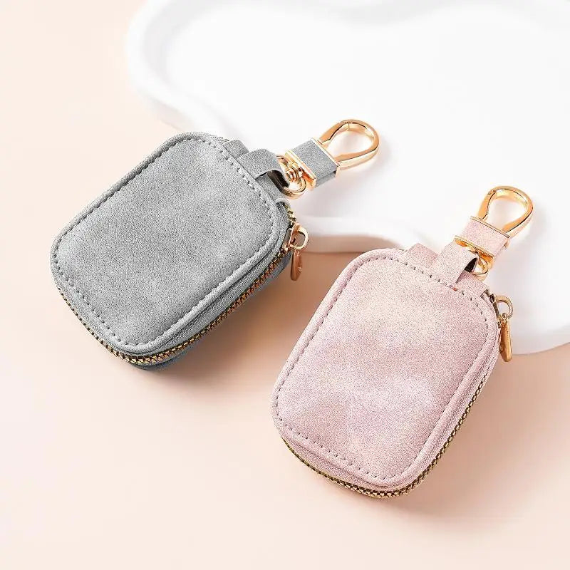 PU Leather Key Pouch with Zipper & Carabiner | eelhoe Key Pouch Babs