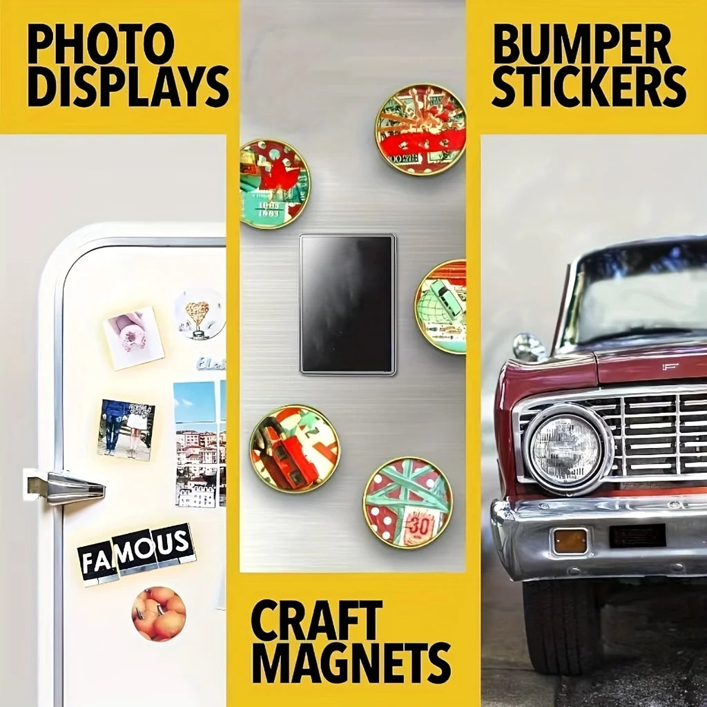 Self-Adhesive Magnetic Tape Roll – Flexible, Cuttable DIY Strip Magnetic Tape Roll Babs