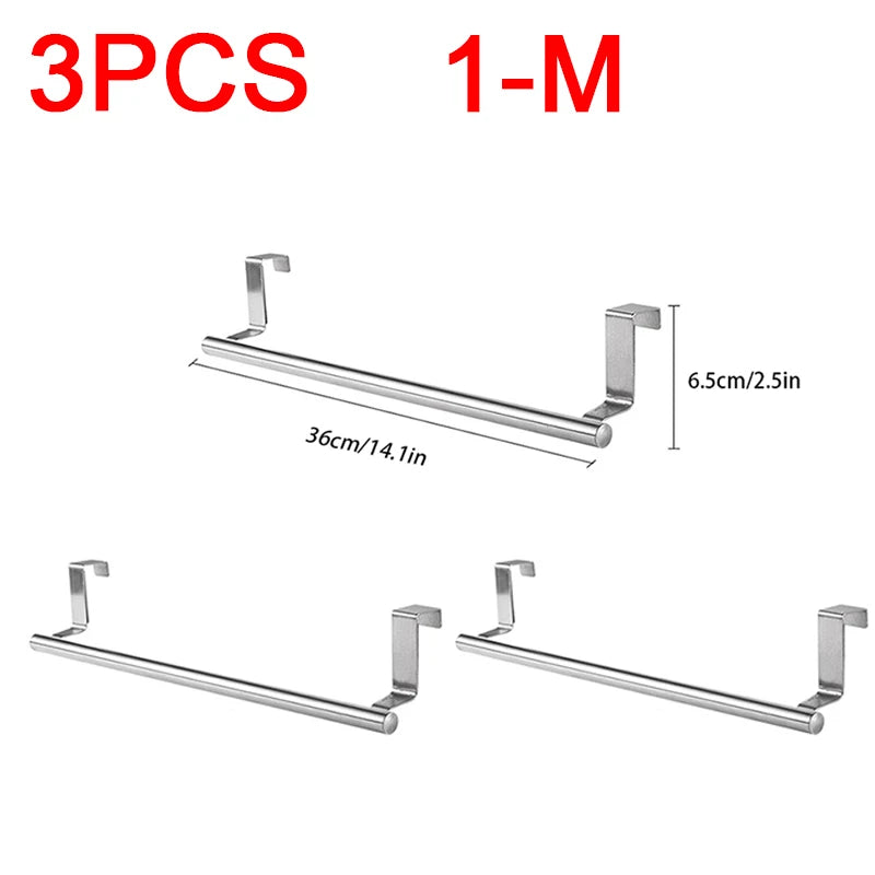 Stainless Steel Under-Sink Towel Rack & Organizer Under-Sink Towel Rack Babs 3pcs 1 M-36x6.5cm