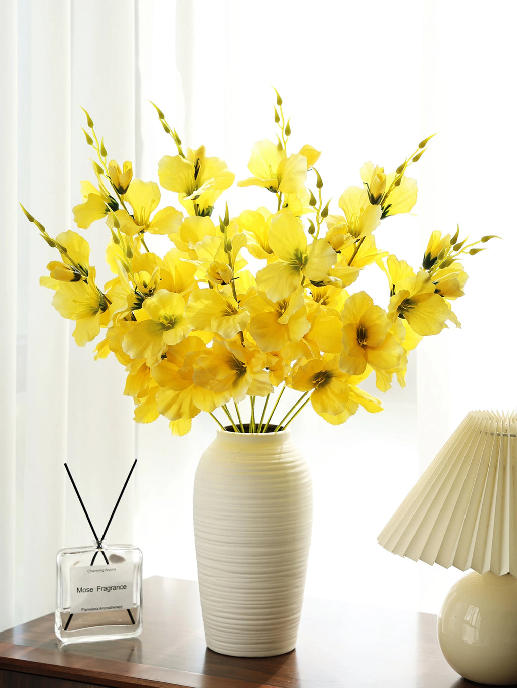Artificial Silk Moth Orchid Flowers – Wedding & Home Décor Artificial Flower Stems Babs