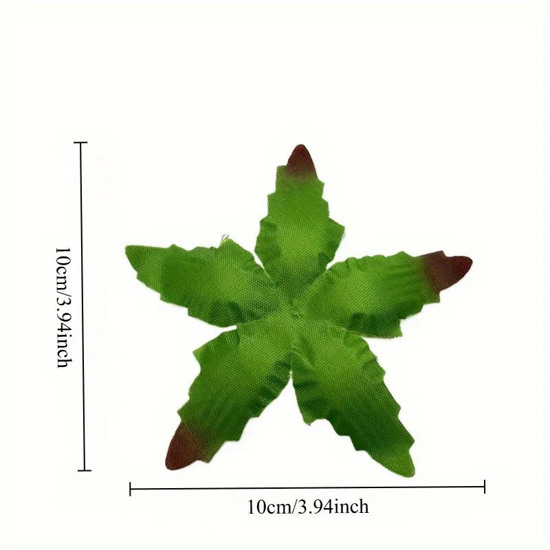 30pcs Artificial Rose Green Leaves for Home & Party Decoration Artificial Floral Decor Babs