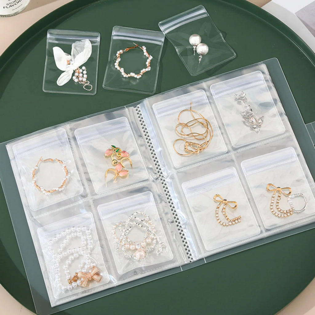 Clear Jewelry Organizer Book – Travel Storage Bag for Rings Jewelry Organizer Bag Babs