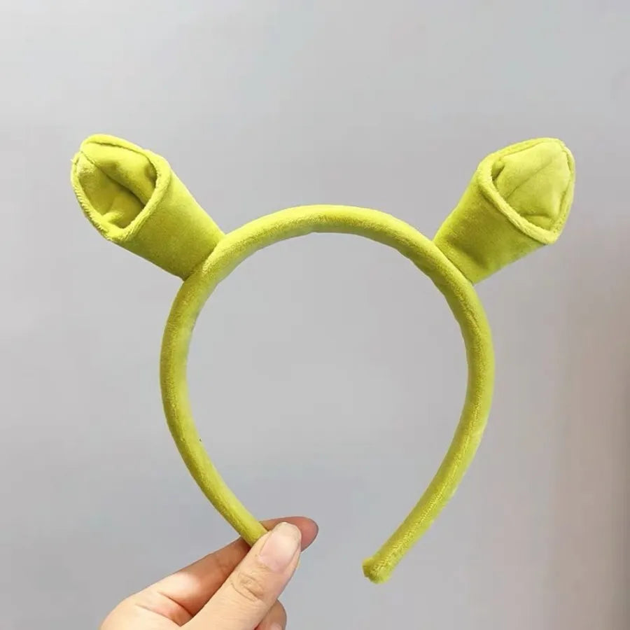 Shrek Plush Ogre Ears Headband – Novelty Party Hair Hoop Novelty Headband Babs B