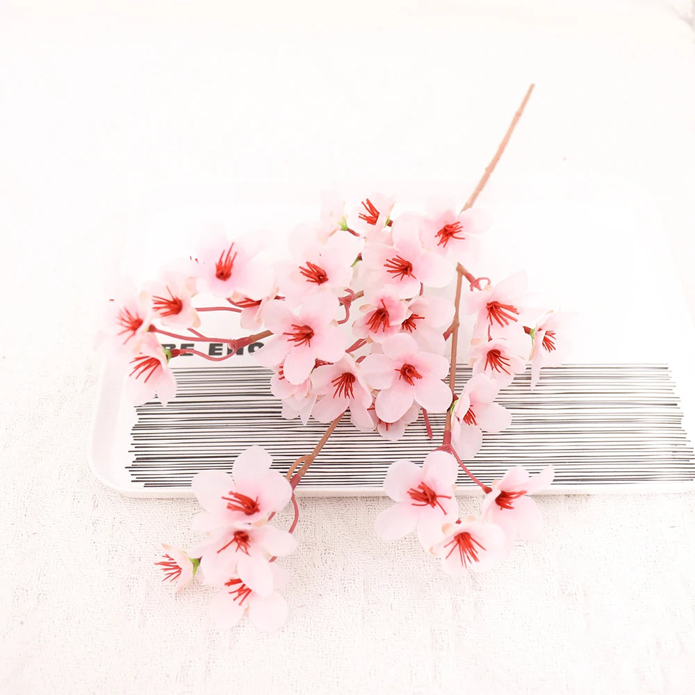 Artificial Cherry Blossom Silk Flower Branch | Wedding & Home Décor Artificial Flower Branch Babs Pink